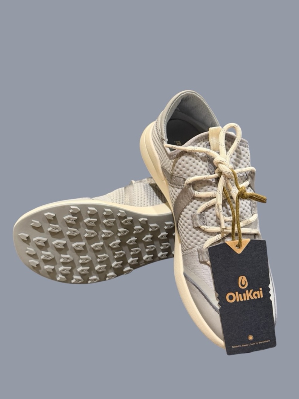 OluKai Kawela Cloud Grey Poi Casual Shoes